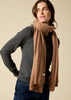 100% cashmere scarf in classic camel marle - sonyahopkins.com