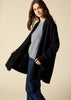 Sonya Hopkins 100% cashmere draped cardigan in black