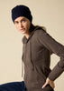 Sonya Hopkins pure cashmere rib beanie in ink