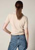 Sonya Hopkins Sydney 100% cashmere polo knit in pale marle beige