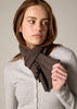 Sonya Hopkins 100% pure cashmere featherlight scarf in marle brown