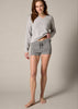Sonya Hopkins 100% pure cashmere lounge shorts in charcoal