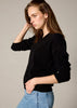 Sonya Hopkins 100% cashmere v neck in black