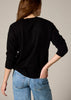 Sonya Hopkins 100% cashmere v neck in black
