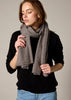 Sonya Hopkins 100% pure cashmere scarf in bison brown