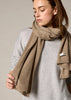 Sonya Hopkins Sydney 100% pure cashmere scarf in marle beige