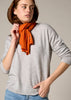 Sonya Hopkins 100% pure cashmere featherlight cashmere scarf in persimmon