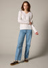 Sonya Hopkins 100% cashmere v neck in winter white