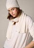 sonya hopkins Cashmere Alex Rib Scarf in Winter White