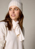 Sonya Hopkins 100% pure cashmere scarf in winter white