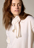 Sonya Hopkins Sydney  100% pure cashmere scarf in winter white