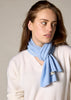 Sonya Hopkins 100% pure cashmere featherlight cashmere scarf in baby blue