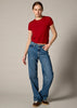 Sonya Hopkins 100% cashmere tiny t-shirt in garnet red