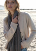 Sonya Hopkins 100% pure cashmere scarf in bison brown
