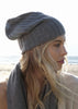 Sonya Hopkins Pure Cashmere Rib Beanie in Bison