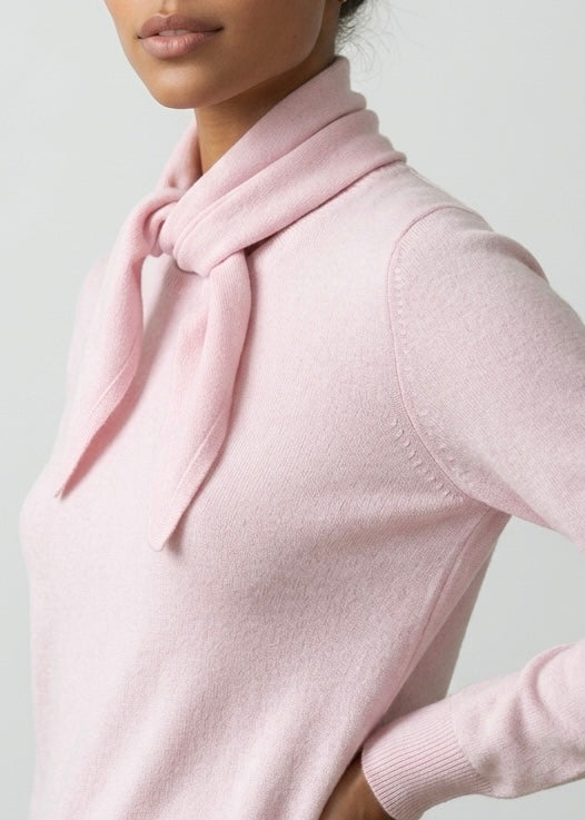 Sonya Hopkins 100% pure cashmere triangle scarf in pretty pink