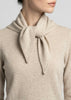 Sonya Hopkins 100% pure cashmere triangle scarf in pale marle beige
