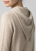 Sonya Hopkins 100% pure cashmere triangle scarf in pale marle beige