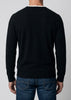 Sonya Hopkins Sydney pure cashmere mens crew neck knit in black