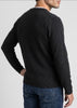 Sonya Hopkins Sydney pure cashmere mens crew neck knit in dark charcoal grey