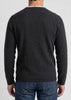 Sonya Hopkins Sydney pure cashmere mens crew neck knit in dark charcoal grey