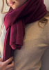 Sonya Hopkins 100% Cashmere Scarf in Burgundy