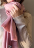 Sonya Hopkins 100% cashmere scarf in rose pink