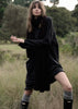 Cashmere Lena Jumper Dress in Charcoal Marle Grey - sonyahopkins.com