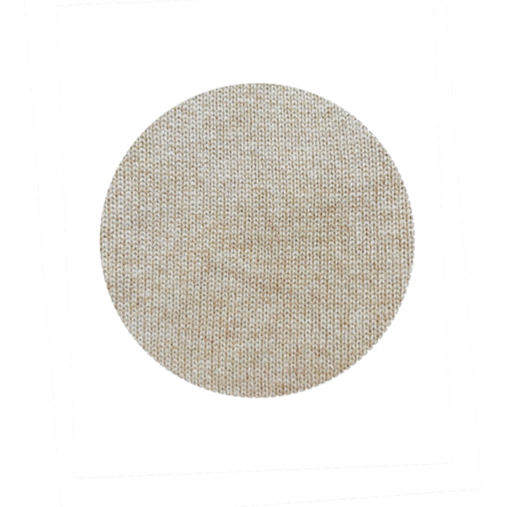 Sonya Hopkins home collection 100% pure cashmere knitted throw in pale marle beige