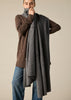 Sonya Hopkins 100% cashmere wrap in soft charcoal marle grey