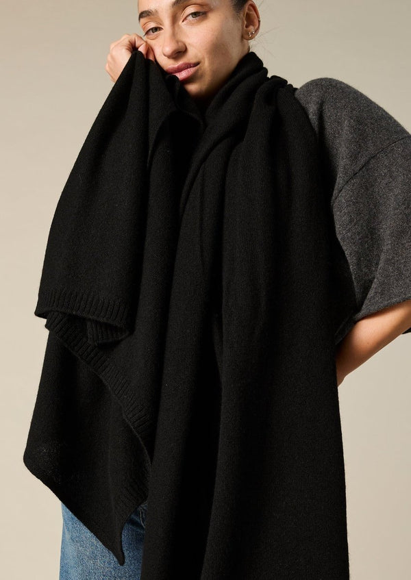 Sonya Hopkins 100% Pure Cashmere wrap in black