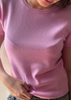 Sonya Hopkins Sydney 100% cashmere tiny t in sugar pink