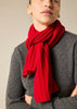 Sonya Hopkins Cashmere Rib Scarf in True Red