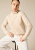 Pure Cashmere Frankie Relaxed Turtleneck in Pale Marle Beige - sonyahopkins.com