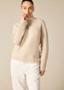 Pure Cashmere Frankie Relaxed Turtleneck in Pale Marle Beige - sonyahopkins.com