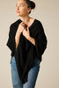 Sonya Hopkins 100% pure cashmere small poncho in black
