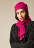 Sonya Hopkins pure cashmere rib beanie in magenta