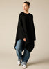 Sonya Hopkins 100% pure cashmere large poncho in black