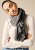100% pure cashmere scarf in charcoal marle grey - sonyahopkins.com