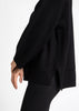 Sonya Hopkins 100% cashmere zip rib knit in black