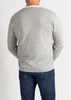 Sonya Hopkins Cashmere Joe Mens V-Neck in Pale Marle Grey